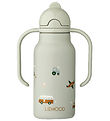 Liewood Water Bottle - Kimmie - 250 mL - Vehicles/Dove Blue
