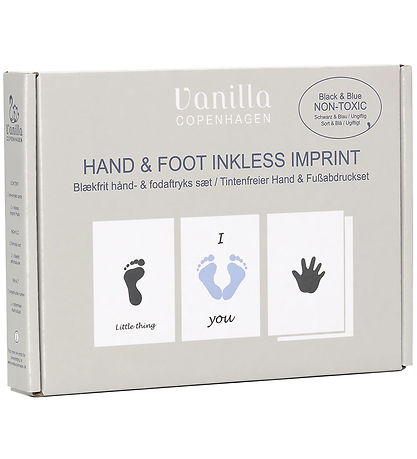 Vanilla Copenhagen Hand- og fótsporasett - Svart/Blát