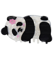 By Stær Hair Clip - Panda - 9x5 cm - Black/Transparent