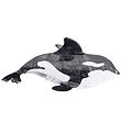 By Stær Hair Clip - Whale - 14x5 cm - Black/White