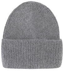 By Stær Hue - Uld/Polyester - Strik - Magda - Gråmeleret