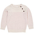 Copenhagen Colors Blouse - Wool - Knitted - Cream/Dusty Rose Str