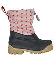 Angulus Thermo Boots w. Wool lining - Rose with Red Hearts