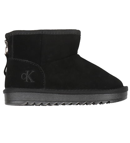 Calvin Klein Teddy Boots - Fur Boot - Black