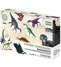 Vilac Magnets - 21 pcs - Dinosaurs from the Natural History Muse