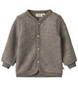 Wheat Cardigan - Ullarreyfi - Kári - Brown Melange