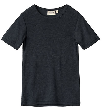 Wheat T-shirt - Wool - Seo - Navy