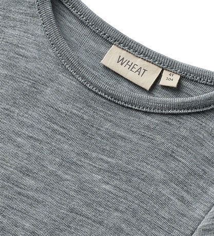Wheat T-shirt - Wool - Seo - Melange Grey