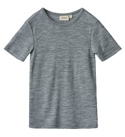 Wheat T-shirt - Wool - Seo - Melange Grey