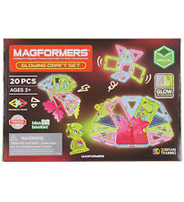 Magformers Magnet Set - 20 Parts - Glowing Craft