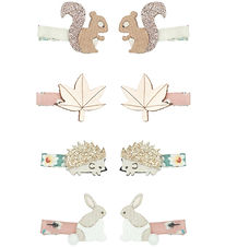 Mimi & Lula Hair clip - 8-Pack - 3 cm - Mini Woodland Friends Ho