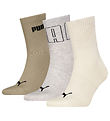 Puma Socks - 3-Pack - Mesh Logo Crew - Neutral Combo
