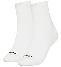 Puma Socken - 2er-Pack - Heart Logo Crew - Weiß/Schwarz