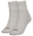 Puma Socks - 2-Pack - Heart Logo Crew - Grey Melange