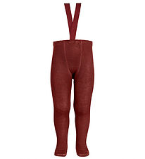Condor Tights w. Suspenders - Wool/Acrylic - Garnet