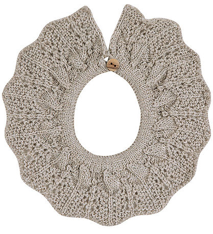 Condor Teething Bib - Knitted - Wool/Acrylic - Nougat