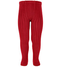 Condor Tights - Rib - Red Velvet