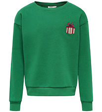 Kids Only Sweatshirt - KogYda - Weihnachten Life - Green Jacke/G