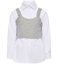 Kids Only Hemd/Top - KogZoe - Strick - Cloud Tänzer/Light Grey