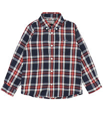 GANT Shirt - Checked Flannel - Evening Blue