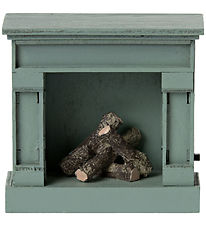 Maileg Miniature Fireplace - Blue