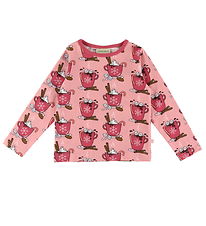 Småfolk Blouse - Bridal Rose w. Hot Chocolate