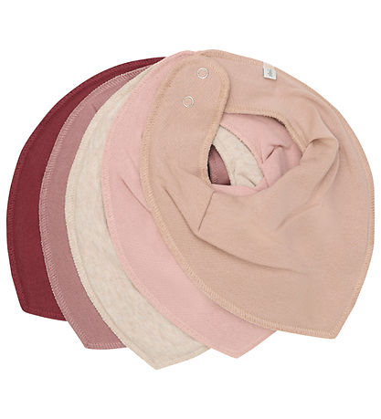 Pippi Teething Bib - 5-Pack - New Maroon