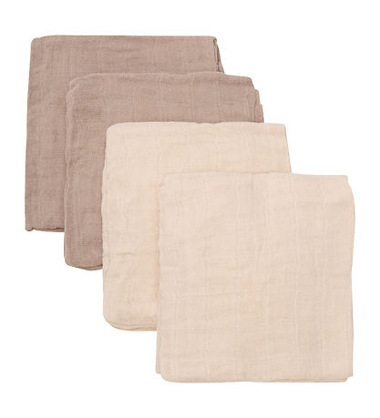 Pippi Muslin Cloths - 4-Pack - 65x65 cm - Nomad/Beige