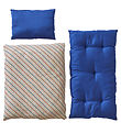 OYOY Doll Bedding w. Mattress - Striped - Blue
