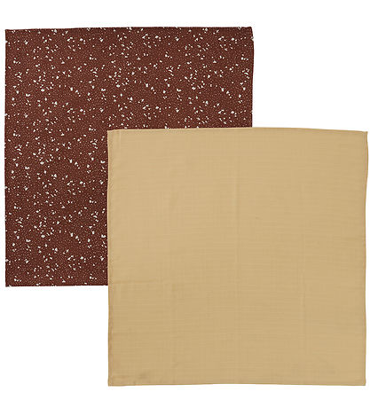OYOY Hydrofiele Doek - 70x70cm - Mousseline - 2-pack - Yellow