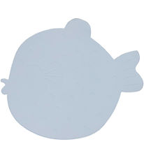 OYOY Placemat - Silicone Placemat - Little Finn - Ice Blue