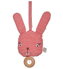 OYOY Musical Mobile - Rosy Rabbit - Cherry Red