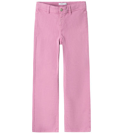 Name It Trousers - Twill - NkfPolly - Fuchsia Pink