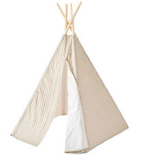 Kids Concept Legetelt - Tipi Stripe - Blå/Hvid
