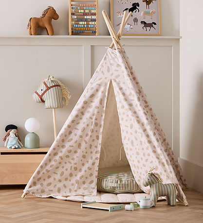 Kids Concept Play Tent - Tips Dot - White/Beige