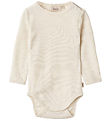 Wheat Bodysuit L/æ - Wool - Lucca - Eggshell Melange