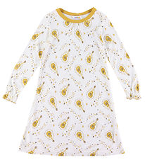 Joha Nightdress - Bamboo - Off White w. Guitar