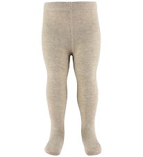 Minymo Tights - Noos - Solid - Silver Mink Melange