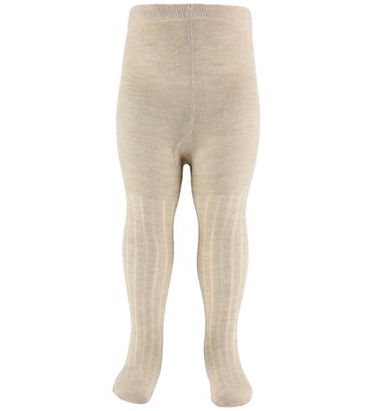 Minymo Tights - 2-Pack - Rib - Noos - Silver Mink Melange
