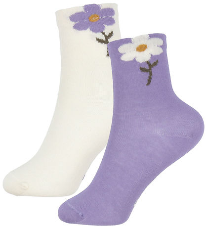 Minymo Socks - 2-Pack - 3D Effect - Purple Haze