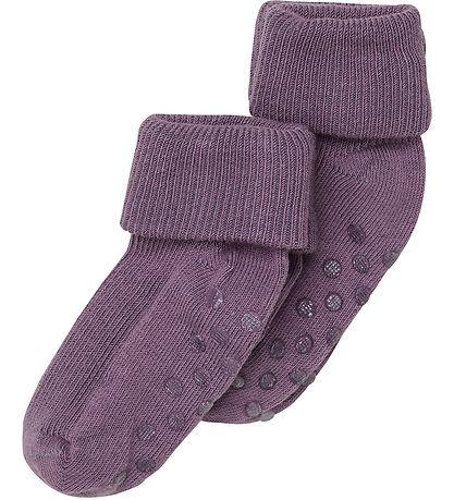 Minymo Socks - Rib - 2-Pack - Noos - Flint