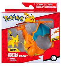 Figurine Pokémon - Battle Figure 2 Pack - Dracaufeu Canard Pikac