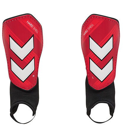 Hummel Legghlífar - hmlShin Guards Hard Shell - Popeian Red