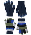 Molo Gloves - 2-Pack - Knitted - Kei - Dark Denim