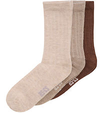 Chaussettes Minymo - 3 Pack - Argent Mélange de vison