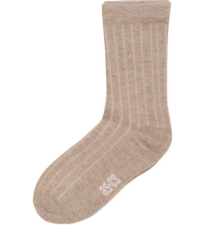 Minymo Socks - 3-Pack - Silver Mink Melange