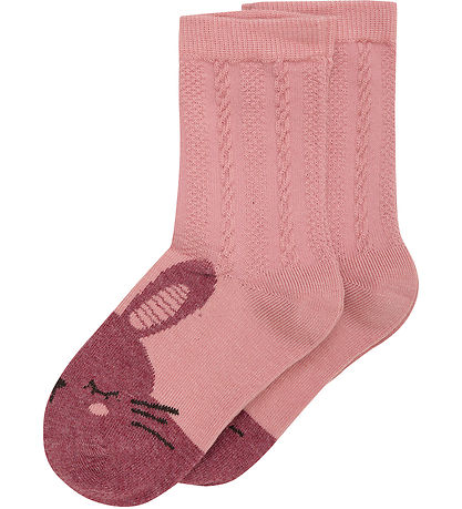 Minymo Socks - 2-Pack- Ash Rose