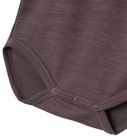 Name It Bodysuit L/æ - Wool - NbfWyla - Sparrow
