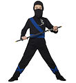 Smiffys Costume - Ninja Assassin - Black/Blue