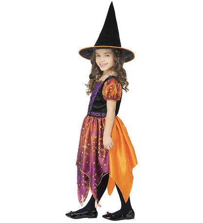 Smiffys Kostüm - Moon & Stars Witch - Lila/Orange